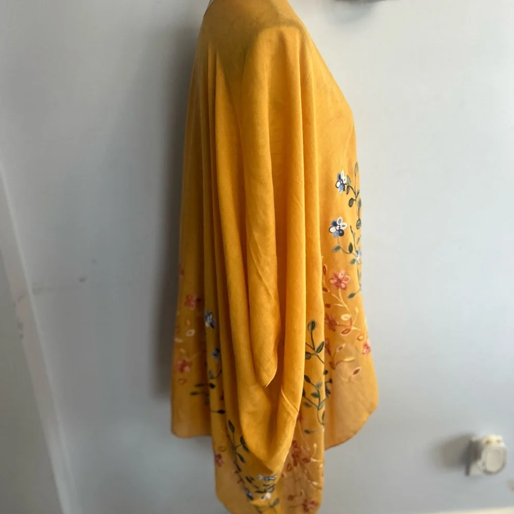 Kimono bohemian‎ floral embroidered - Picture 3 of 7